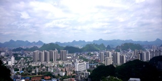 从高处看柳州城市在中国