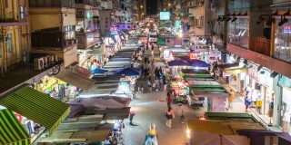 时光流逝:成群的人参观孟角区的传统市场和购物街。