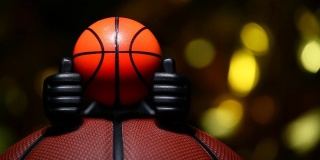 篮球镜头的黑暗背景