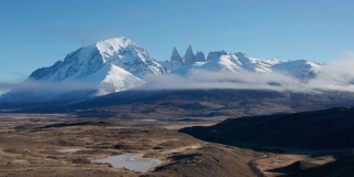智利巴塔哥尼亚Torres del Paine国家公园鸟瞰图