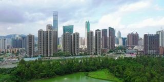 中国深圳美丽的天际线景观