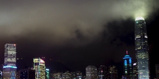 香港岛金融区中央夜灯国际金融公司云景