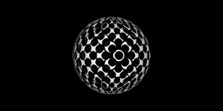 抽象三维球体(循环4k)