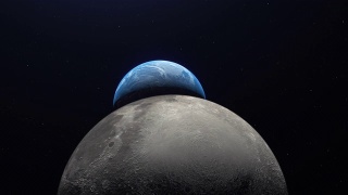 月亮和地球视频素材模板下载