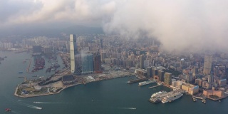 香港市区鸟瞰图