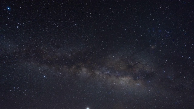 银河系和星空，延时视频