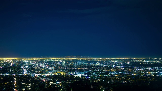 洛杉矶与事件聚光灯-平移时间流逝