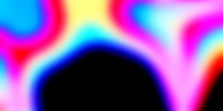 抽象背景与彩色波纹彩虹梯度。抽象模糊背景移动流畅。紫色，粉红色，蓝色，绿色，黄色，紫外光