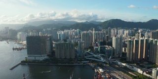 鸟瞰香港拥挤的九龙城