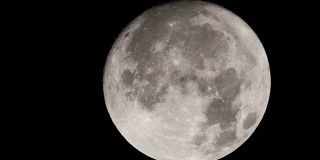 实时非常详细的极端特写月球的镜头