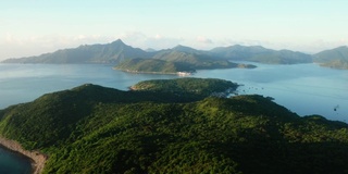 鸟瞰位于西贡的塔门或草岛海景