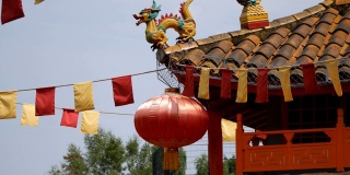 挂在中国建筑上的装饰品。