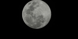 近端超级长焦镜头拍摄满月。
