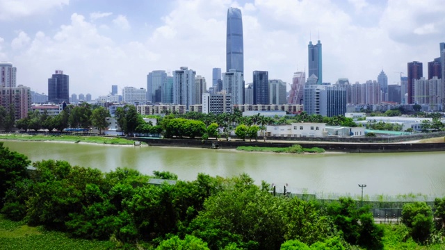 香港边境的乡村绿地景色