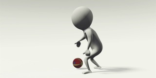 3DCG人体运动CG动画篮球