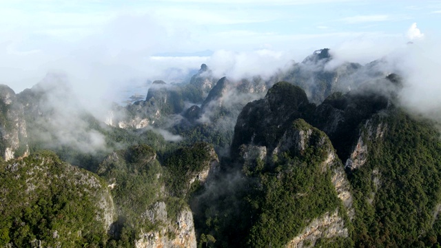 泰国Ratchaprapha大坝鸟瞰图