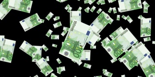 欧元货币粒子动画