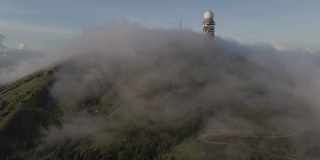 4K慢镜头，大帽山天文台，香港最高峰