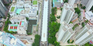 无人机拍摄的马鞍山居民建筑，香港