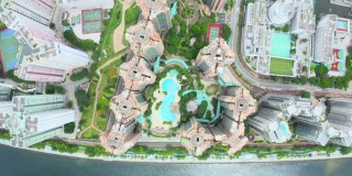 无人机拍摄的马鞍山居民建筑，香港