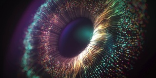 数字眼虹膜连接，虹膜爆炸背景