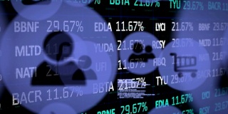数字图标移动与股票市场数据处理