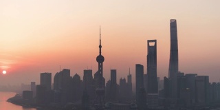 T/L ZO Shanghai Skyline at Sunrise / Shanghai, China