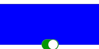 电脑动画，图形，模板。绘制的光标或按钮打开，变成绿色。您可以在建议的帧中替换文本或视频。白色背景。简历