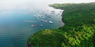 无人机拍摄位于西贡高流湾渔村的海景