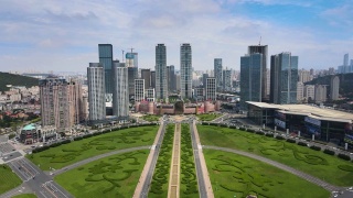 中国大连星海广场天线视频素材模板下载