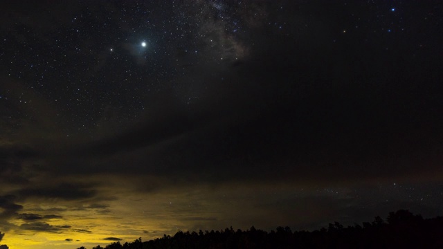 星空与银河系，延时视频