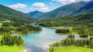 中国新疆美丽的风景视频素材模板下载