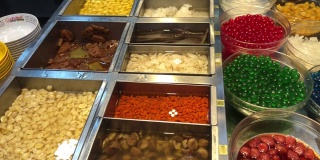 甜品店，刨冰。泰国街头食品