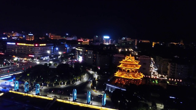 鸟瞰桂林，中国南方广西著名的旅游城市
