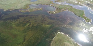 亚洲高海拔地区的景观鸟瞰图