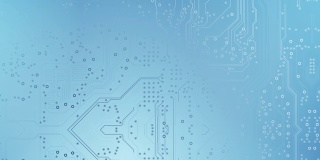 电路板背景-浅蓝色-可循环动画-计算机，数据，技术，人工智能