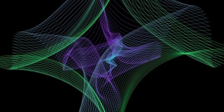 抽象动画背景模拟能量波