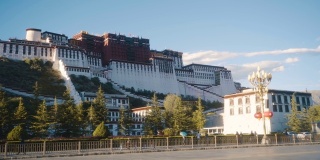 布达拉宫，拉萨，西藏，中国。