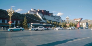 布达拉宫，拉萨，西藏，中国。