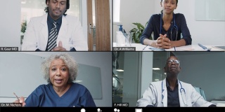 中年女医生在视频通话中传递坏消息