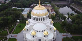 俄罗斯Kronstadt的海军大教堂