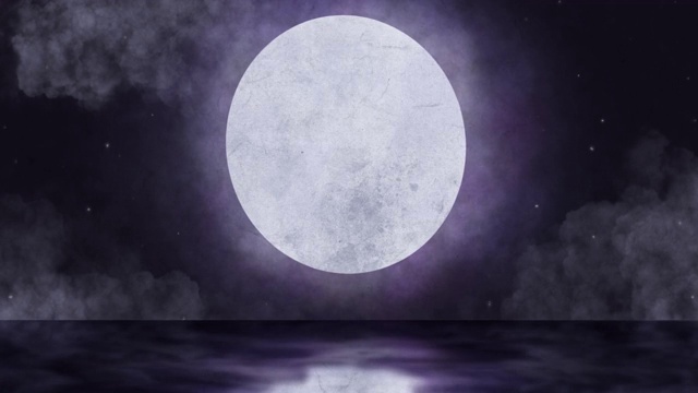 月亮在夜空中的动画