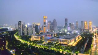 广东佛山的城市景观视频素材模板下载