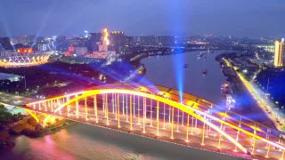 广东佛山的城市景观视频素材模板下载