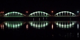 日本香川县加农寺一座美丽的桥和星星的照片