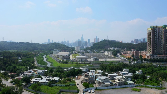 深圳市区鸟瞰图(白天)