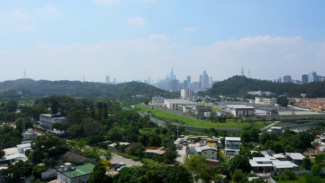 深圳市区鸟瞰图(白天)