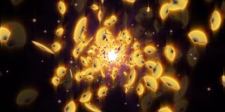 金日本折扇粒子循环动画