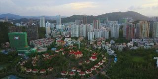 白天珠海城建工业豪华综合体航拍4k中国全景