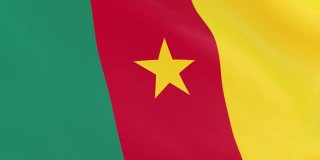 喀麦隆的旗帜循环
